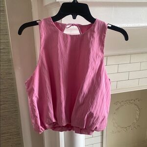 Pink Sleeveless Women's Top